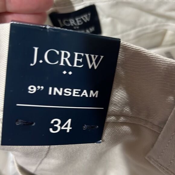 J. Crew Factory 9" Flex Chino Shorts in Stone khaki NWT size 34 - Picture 8 of 15